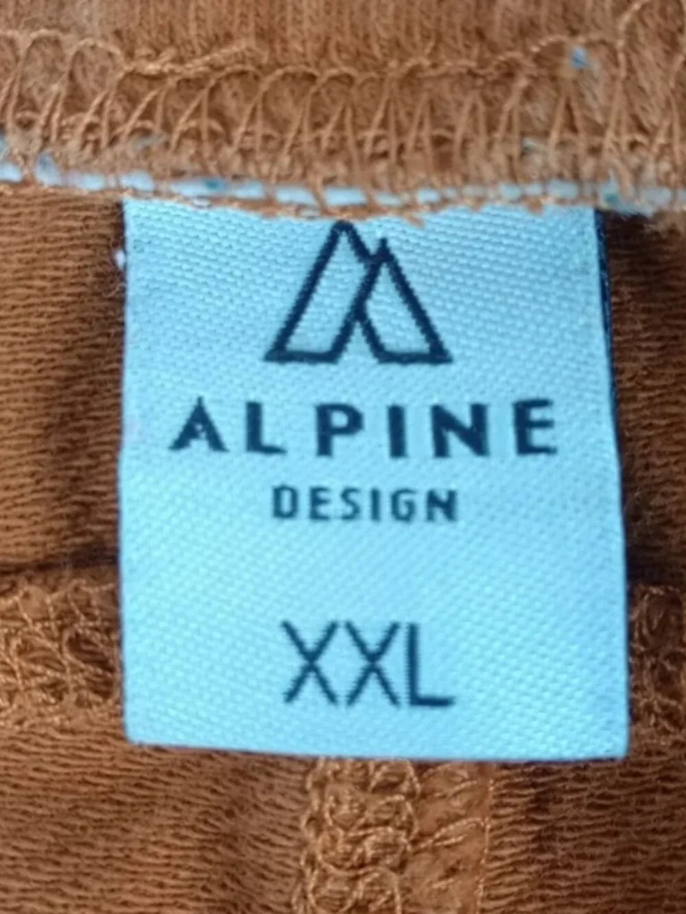 Alpine Design Womens XXL Brown 3‎ Pockets Elastic Waist Comfy Sweat Shorts